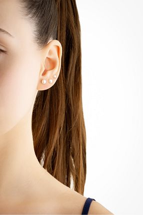 گوشواره نقره زرد زنانه 925 عیار So Chic - کد 815487125