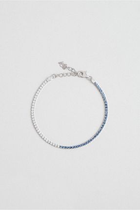 دستبند نقره آبی زنانه 925 عیار So Chic - کد 857512387