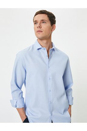 پیراهن آبی مردانه اسلیم Koton - کد 859588477