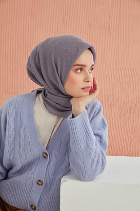 روسری بنفش پنبه ای MİRAY - کد 222496584