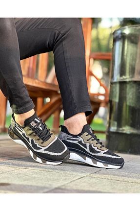 کفش اسنیکر مشکی مردانه چرم اصل ByItallanoshoes - کد 759831904