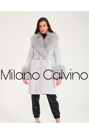 پالتو آبی زنانه رگولار Milano Calvino - کد 237046146