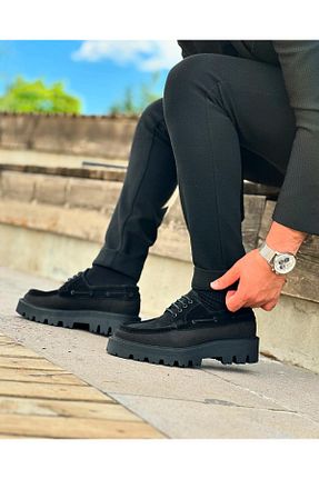 کفش کژوال مشکی مردانه چرم خالص ByItallanoshoes - کد 829219280