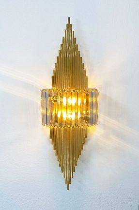 چراغ دیواری طلائی فلزی Bamyum - کد 76159209