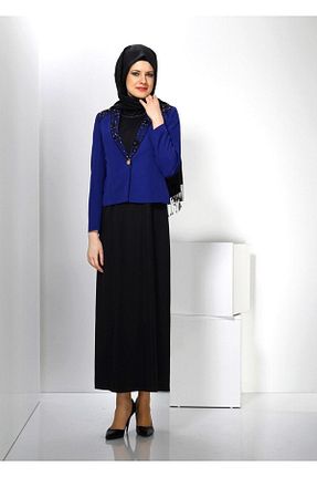 ست بالاتنه و پائین تنه حجاب سرمه ای زنانه رگولار TRENDTESETTÜR - کد 808012536