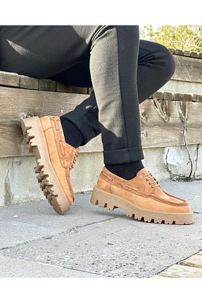 کفش کژوال قهوه ای مردانه چرم خالص ByItallanoshoes - کد 815738104