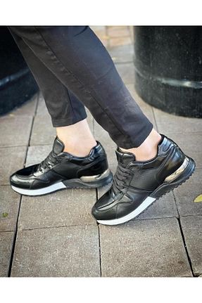 کفش اسنیکر مشکی مردانه چرم اصل ByItallanoshoes - کد 762372896