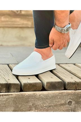 کفش کژوال سفید مردانه چرم خالص ByItallanoshoes - کد 849257026