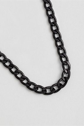 گردنبند استیل ( فولاد ) مشکی مردانه استیل ضد زنگ So Chic - کد 855988017