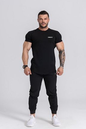 تیشرت اسپرت مشکی مردانه رگولار Gymwolves - کد 860976228