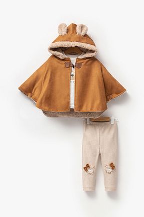 ست نوزادی قهوه ای بچه گانه پنبه ای Jikko Baby - کد 860983166