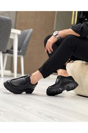 کفش کژوال مشکی مردانه چرم خالص ByItallanoshoes - کد 761653619