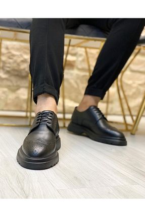 کفش کژوال مشکی مردانه چرم خالص ByItallanoshoes - کد 360879863