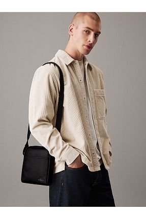 کیف دستی مشکی مردانه چرم خالص Calvin Klein - کد 860610501