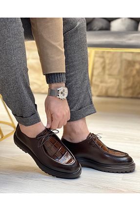 کفش کژوال قهوه ای مردانه چرم خالص ByItallanoshoes - کد 458928777