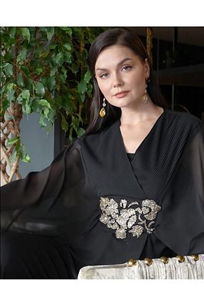 بلوز مشکی زنانه ساده Serpil - کد 860988169