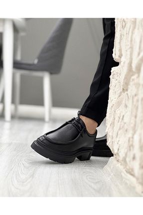 کفش کژوال مشکی مردانه چرم خالص ByItallanoshoes - کد 761653619