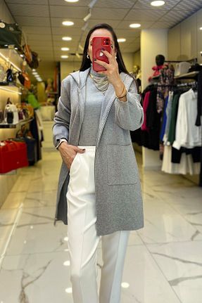 رویه طوسی زنانه پنبه ای Vosse - کد 860994478