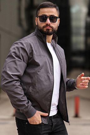 کاپشن طوسی مردانه رگولار LUGMO - کد 814717143