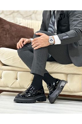 کفش کژوال مشکی مردانه پاشنه کوتاه (1 - 4 سانتی متر) ByItallanoshoes - کد 781533441