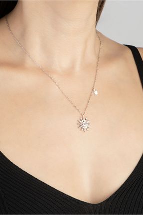 گردنبند نقره سفید زنانه 925 عیار So Chic - کد 444302763