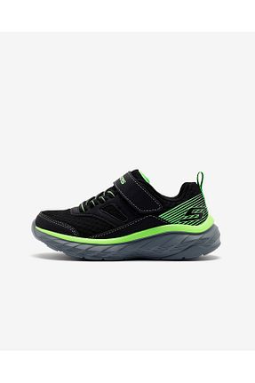 کفش اسنیکر مشکی بچه گانه بند دار Skechers - کد 848798206