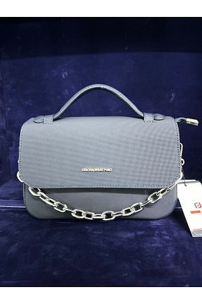 کیف دوشی سرمه ای زنانه چرم مصنوعی Just Polo - کد 860996447