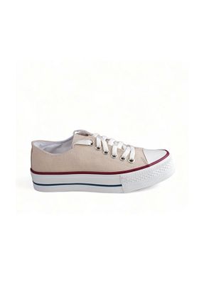 کفش اسنیکر بژ زنانه بند دار Melen Shoes - کد 450511666