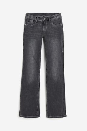 شلوار جین مشکی زنانه پاچه گشاد H&M - کد 861031328