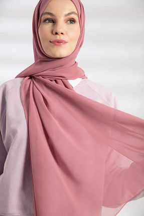 شال صورتی زنانه شیفون PURESCARFS - کد 849768465