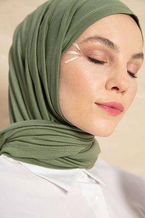 شال سبز زنانه پنبه ای PURESCARFS - کد 849768475