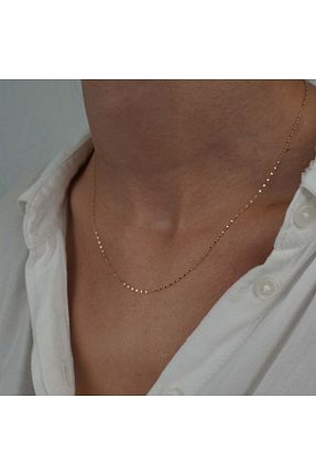 گردنبند طلا زرد زنانه 14 عیار İzgi Kuyumculuk - کد 815945321