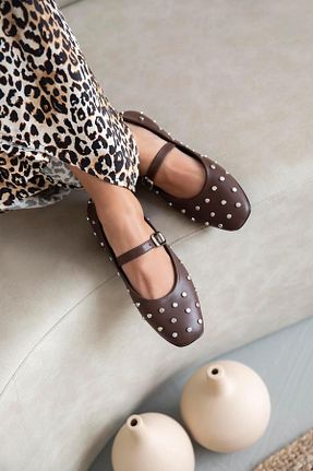 بابت قهوه ای زنانه چرم مصنوعی Straswans - کد 835478799