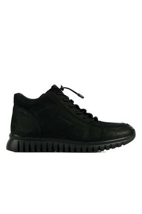 بوت / نیم بوت مشکی مردانه چرم خالص Kids Club Shoes - کد 807841409