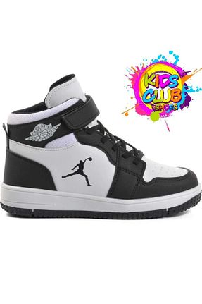 کفش بسکتبال سفید بچه گانه چرم مصنوعی Kids Club Shoes - کد 856216004