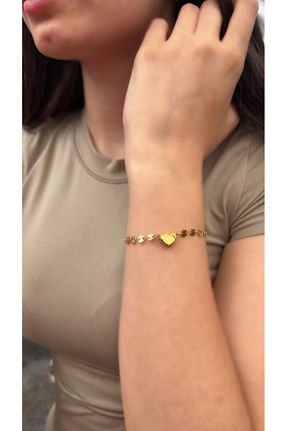 دستبند استیل (فولاد) طلائی زنانه استیل ضد زنگ Opia JEWELRY - کد 861049168