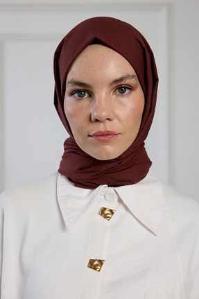 شال قهوه ای زنانه PURESCARFS - کد 860700264