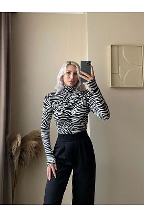 بلوز رنگی زنانه کراپ Zora Butik - کد 854753491