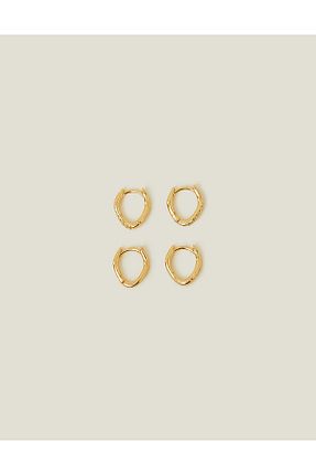 گوشواره جواهر طلائی زیرکن Accessorize - کد 820938639
