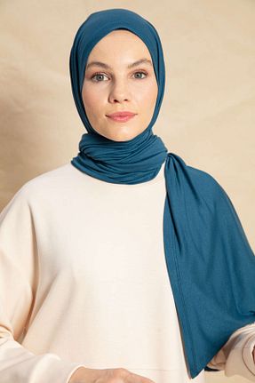 شال آبی زنانه پنبه ای PURESCARFS - کد 849768557