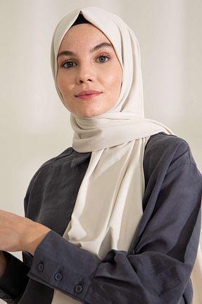 شال بژ زنانه Medine İpeği PURESCARFS - کد 849617636