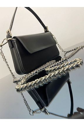 کیف دوشی مشکی زنانه چرم مصنوعی Günyan Store - کد 844877213