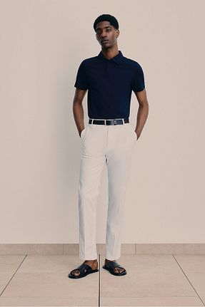 پولوشرت سرمه ای مردانه پنبه ای H&M - کد 859072342