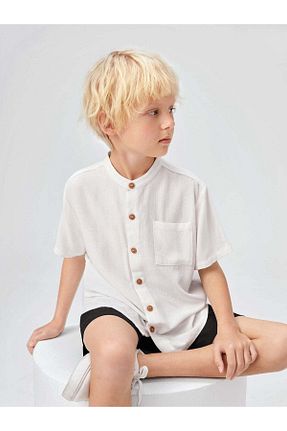 پیراهن سفید بچه گانه رگولار rg kidsstore - کد 857186406