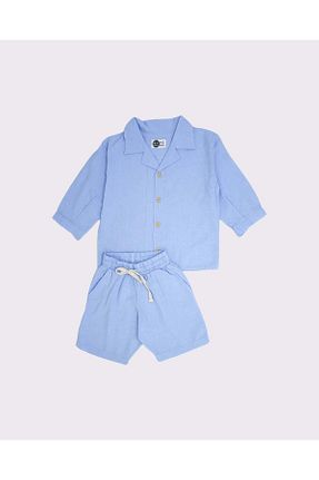 ست بالاتنه و پائین تنه آبی بچه گانه بافتنی rg kidsstore - کد 857160452
