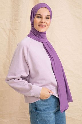 شال بنفش زنانه پنبه ای PURESCARFS - کد 849768485