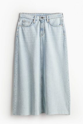 دامن آبی زنانه جین H&M - کد 859133069
