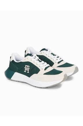 کفش اسنیکر سبز مردانه بند دار Tommy Hilfiger - کد 808480648