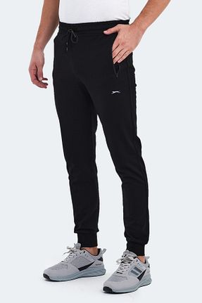 پائین تنه گرمکن اسپرت مشکی مردانه رگولار Slazenger - کد 861062714
