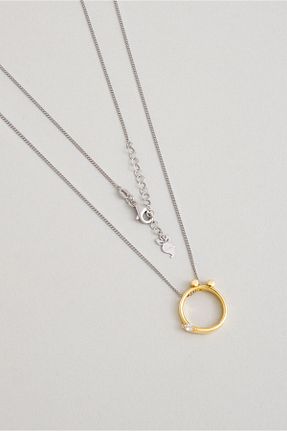 گردنبند نقره زرد زنانه 925 عیار So Chic - کد 852506336